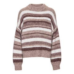 Patrisia Knit Pullover - Brown/White
