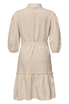 Linen Dress - Light Sand