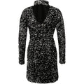 Silla Short Dress - Silver