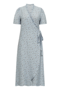 Peony Dress - Light Blue/Off White