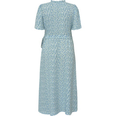 Peony Dress - Blue/White