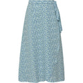 Peony Wrap Skirt - Blue/White