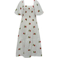 Cheri Fruit Dress - White/Red