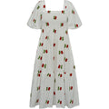 Cheri Fruit Dress - White/Red