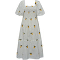 Cheri Fruit Dress - White/Yellow