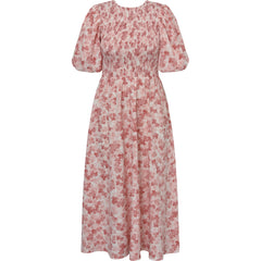 Tabita Dress - Rose/White