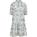 Grete S/S Dress - White/Blue