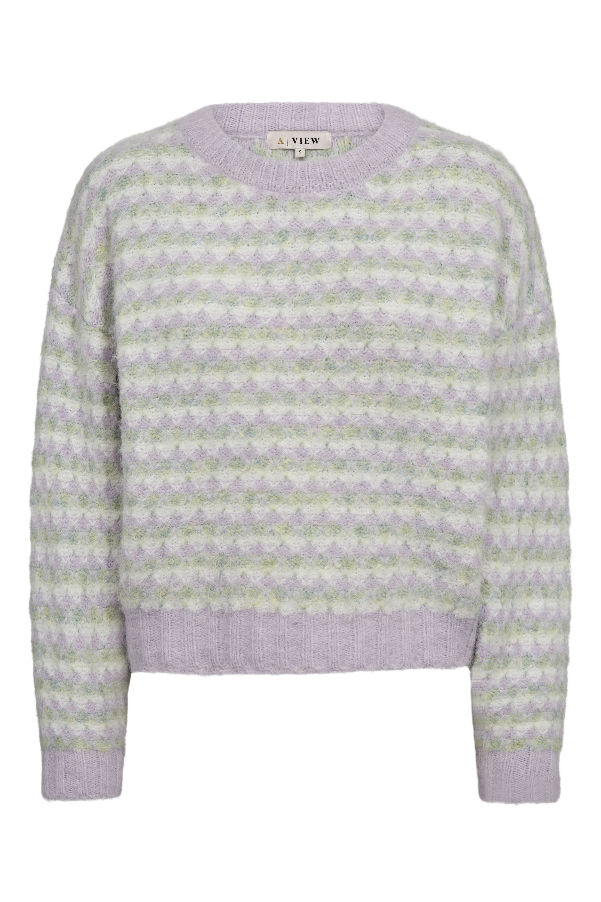 Sassi Knit Pullover - Green/Purple