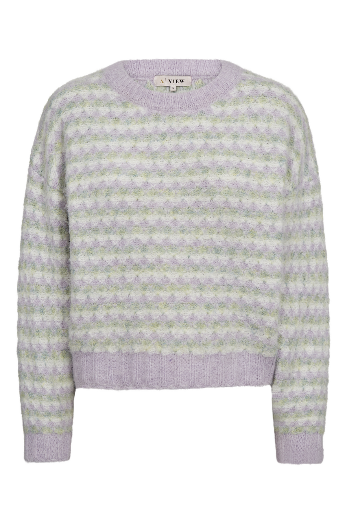 Sassi Knit Pullover - Green/Purple