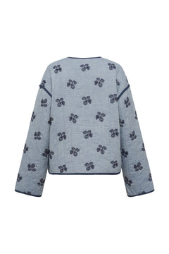 Fina Jacket - Blue/Off White