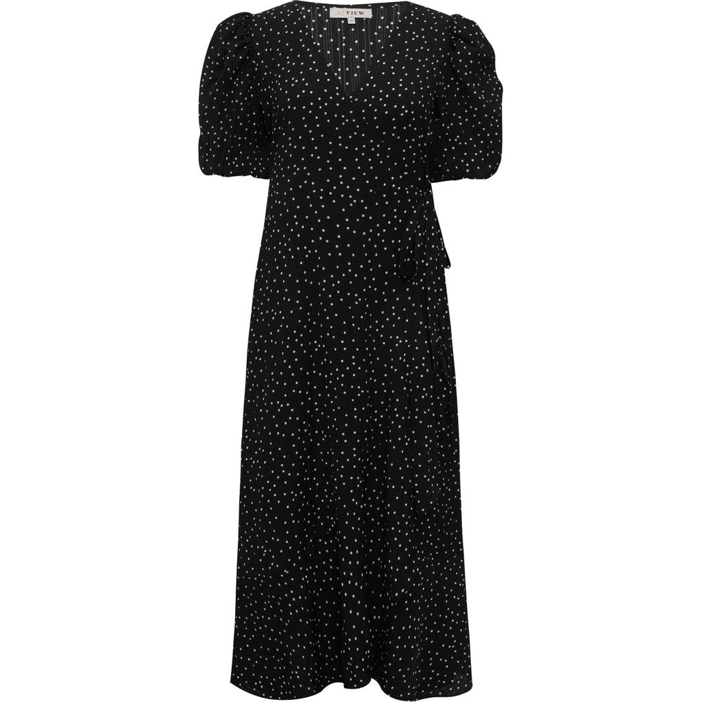 Sinda Dot Dress - Black/White