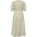 Kate V-Neck Long Dress - Lilac/Yellow
