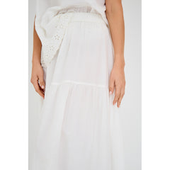 Abby Maxi Skirt - White