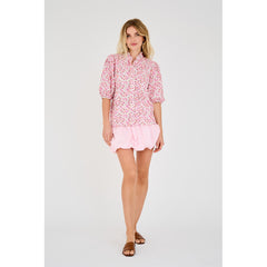 Tiffany Short Sleeve Shirt - Rose/Pink
