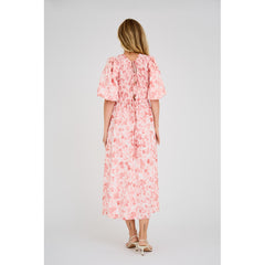 Tabita Dress - Rose/White
