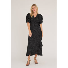 Sinda Dot Dress - Black/White