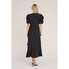 Sinda Dot Dress - Black/White