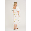 Cheri Fruit Dress - White/Yellow