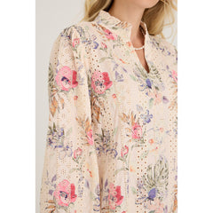 Grete Dress - Sand/Dusty Green