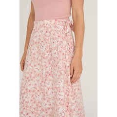 Peony Wrap Skirt - Rose/Pink