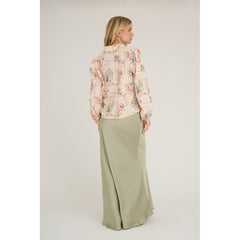 Grete Blouse - Sand/Dusty Green