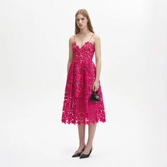 Azaelea Midi Dress - Magenta
