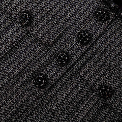 Metallic Boucle Mini Dress - Black
