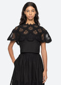Drea Embroidery Top - Black