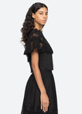 Drea Embroidery Top - Black