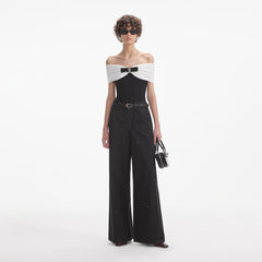 Rhinestone Jeans - Black