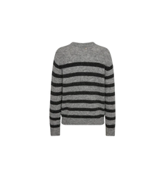 Thora Stripe Crewneck Knit - Sharkskin