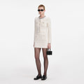 Textured Knit Cardigan - Cream