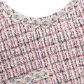 Boucle Sleeveless Mini Dress - Pink