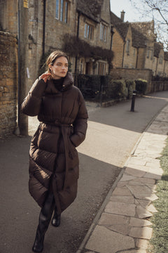 Dakota Down Coat - Dark Brown
