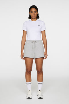 Mikki Sweatshirt Shorts - Light Grey Melange