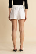 Zoe Linen Shorts - White