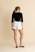 Zoe Linen Shorts - White