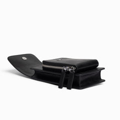 Alex - Black Grained Leather