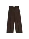 Alexa Pleat Trousers - Brown