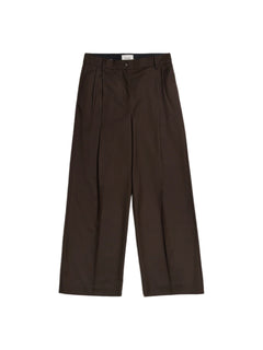 Alexa Pleat Trousers - Brown