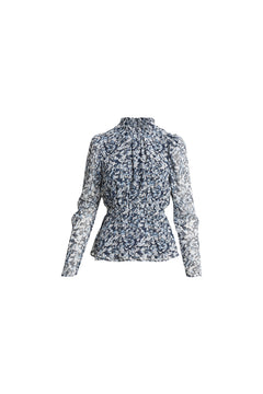 Anneli Blouse - Blue Dawn Print