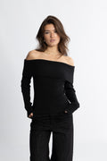 Iris Knit Top - Black