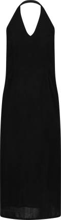 Anouk Woven Halterneck Dress - Black