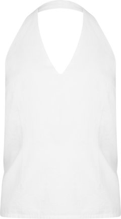 Anouk Woven Halterneck Top - Off White