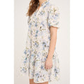 Grete S/S Dress - White/Blue