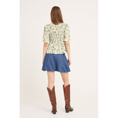 Jessica Blouse - Green/White