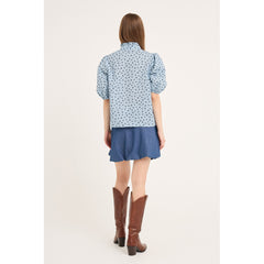 Tiffany Short Sleeve Shirt - Blue/Navy