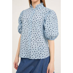 Tiffany Short Sleeve Shirt - Blue/Navy