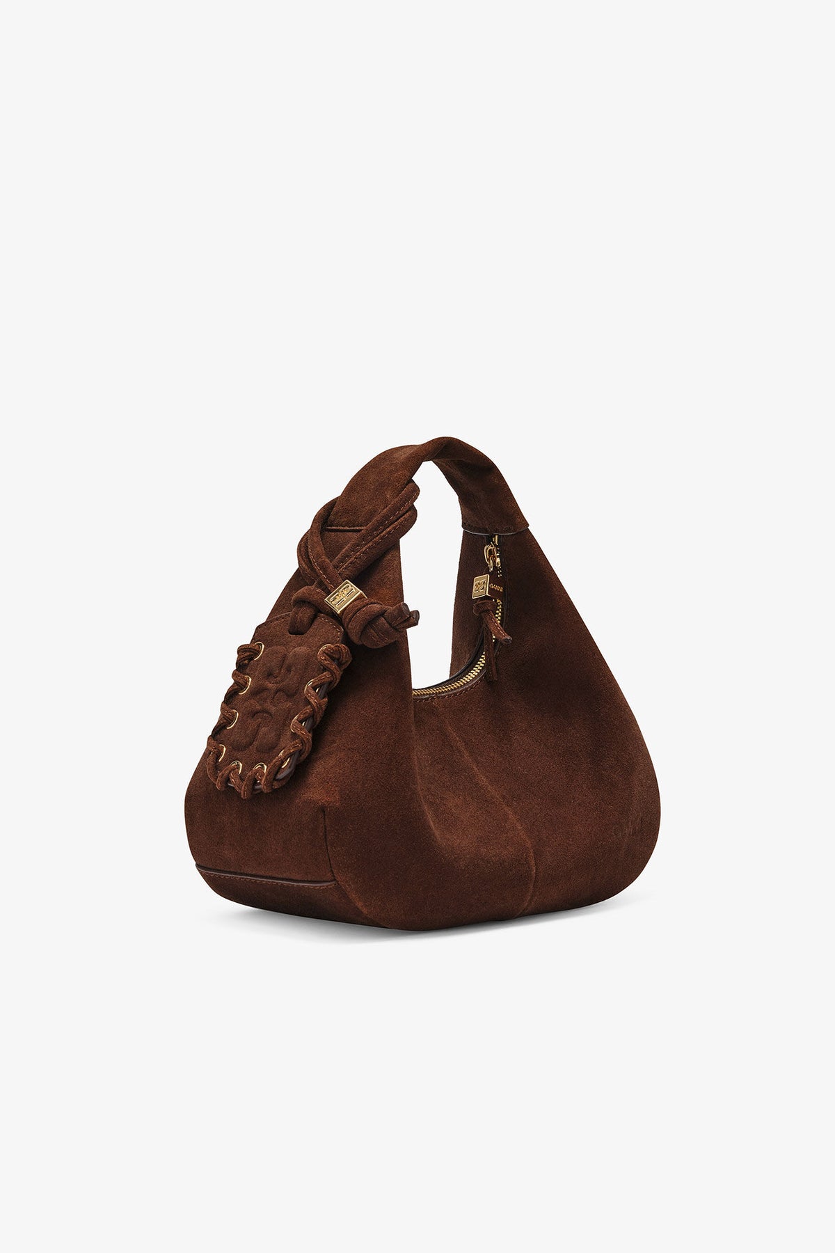 Hobo Mini Recycled Suede Pelinova - Chicory Coffee