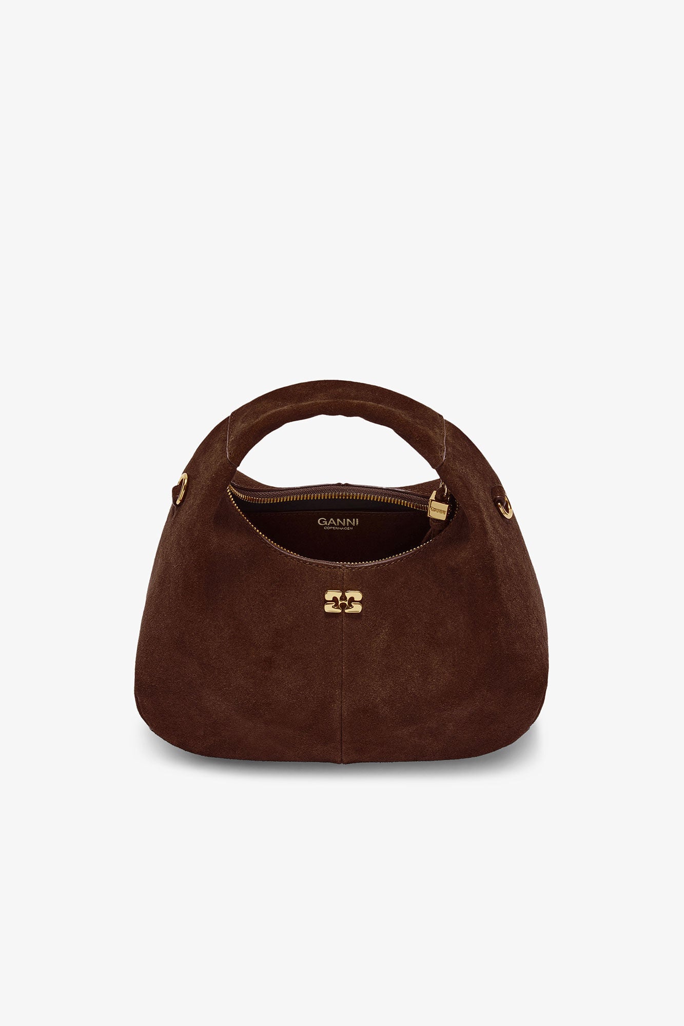 Hobo Mini Recycled Suede Pelinova - Chicory Coffee